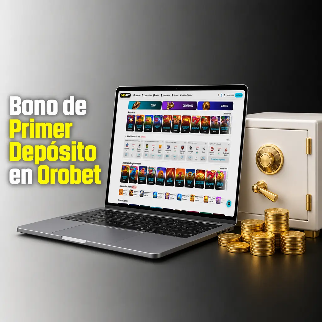 Bono de primer depósito en Orobet: hasta 500% en casino, 225% en deportes o 100% en casino en vivo, más giros gratis.