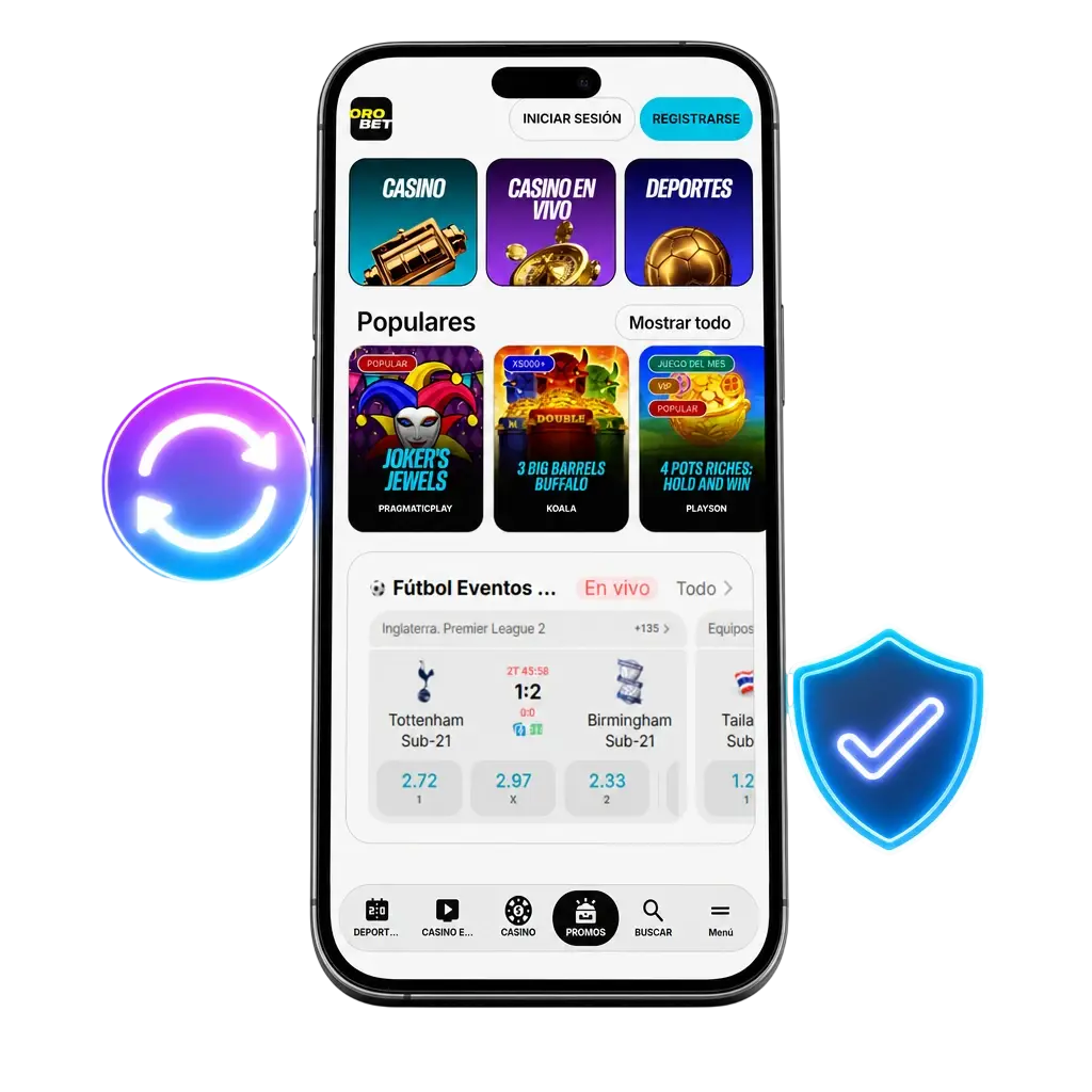 Guía para actualizar la app de Orobet en Android e iOS sin perder cuenta, saldo ni bonos activos.