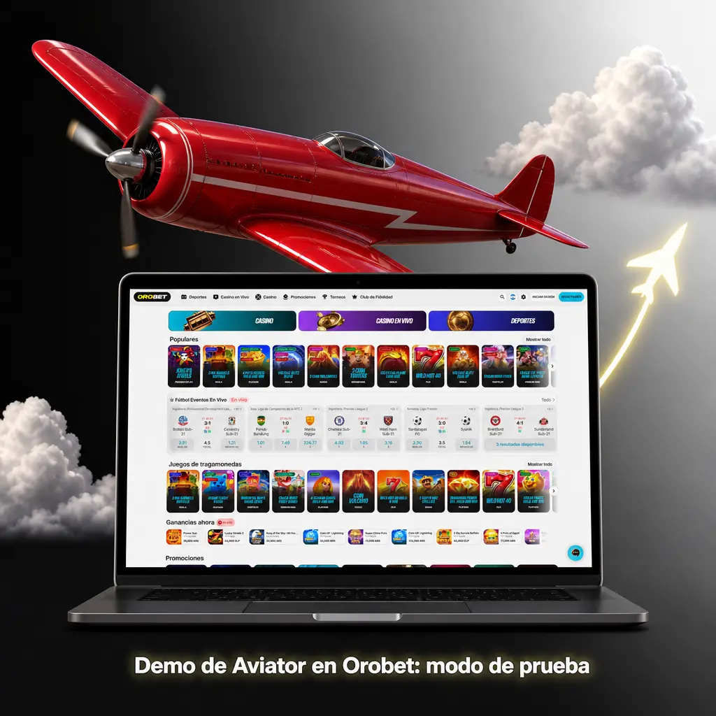 Demo de Aviator en Orobet: modo de prueba con crédito virtual para practicar retiro automático y paneles de apuesta