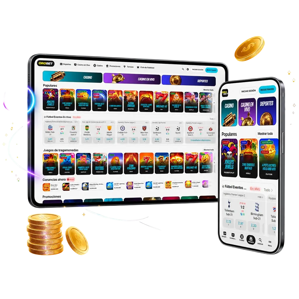 Registrate en Orobet y accedé a tres paquetes de bienvenida en sportsbook y casino en vivo para empezar a jugar hoy