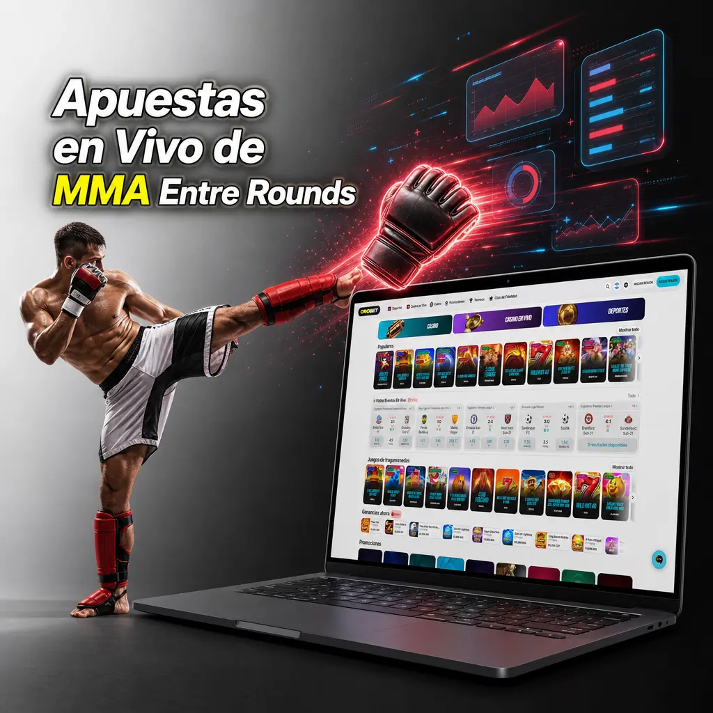 Apuestas en vivo de MMA en Orobet con cuotas dinámicas entre rounds, estadísticas y opción de cash out
