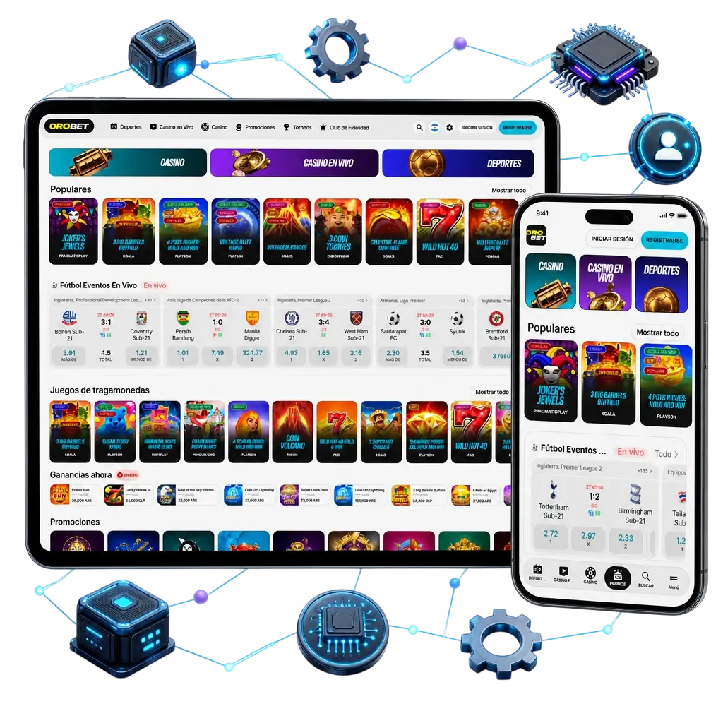 Principales proveedores de software de casino en Orobet, como Pragmatic Play, Evolution y NetEnt, disponibles en el lobby principal